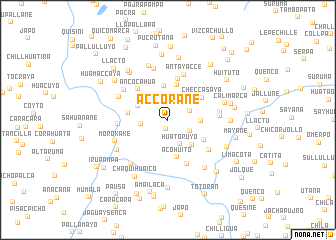 map of Accorane