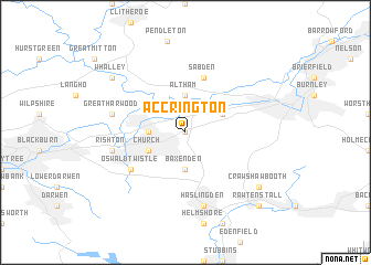 map of Accrington