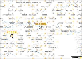 map of Acebal