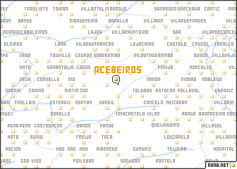 map of Acebeiros