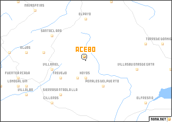 map of Acebo
