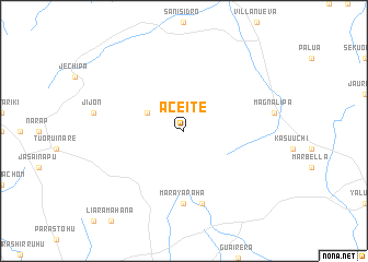 map of Aceite