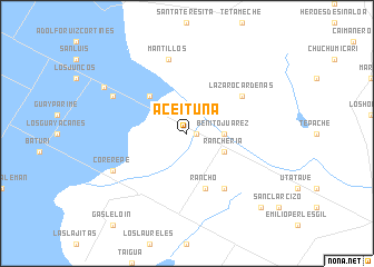 map of Aceituna
