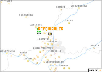 map of Acequia Alta