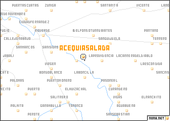 map of Acequia Salada