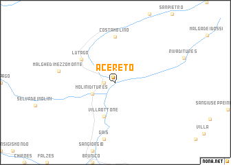 map of Acereto
