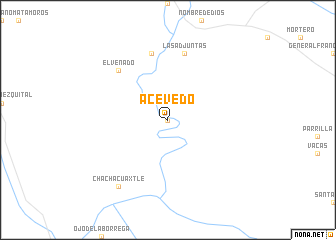 map of Acevedo