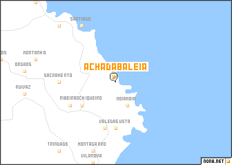 map of Achada Baleia