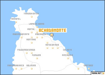 map of Achada Monte