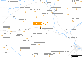 map of Achadh Úr