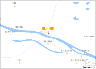 map of Achair