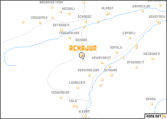 map of Achʼajur