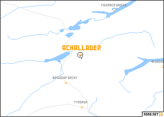 map of Achallader