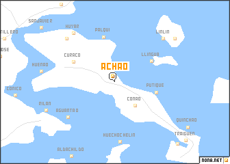 map of Achao