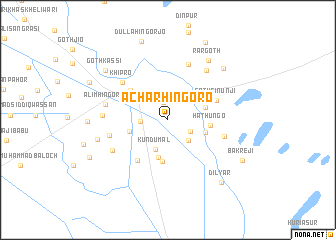 map of Achār Hingoro
