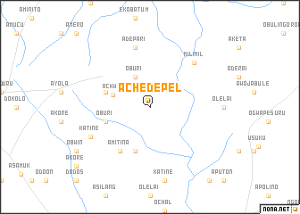 map of Achedepel