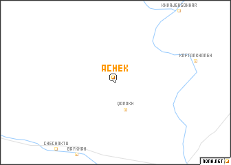 map of Achek