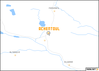 map of Achentoul