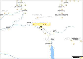 map of Achenwald