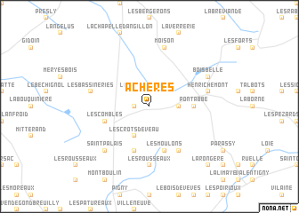 map of Achères