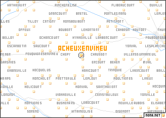 map of Acheux-en-Vimeu