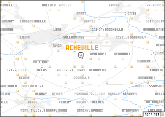 map of Acheville