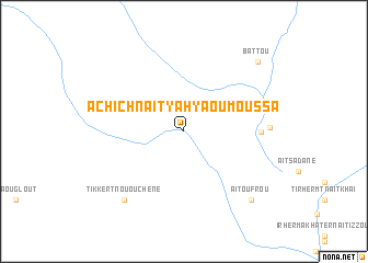 map of Achich nʼAït Yahya Ou Moussa