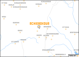 map of Achiebo Koua