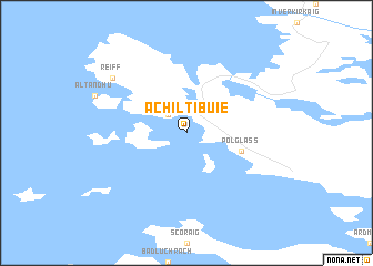 map of Achiltibuie