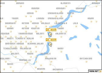 map of Achim