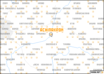 map of Achinakrom