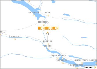 map of Achinduich