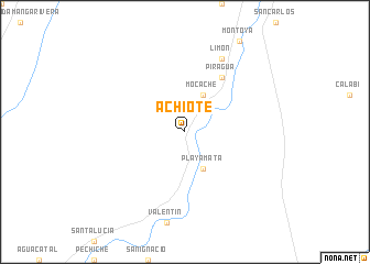 map of Achiote