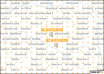map of Achirigama