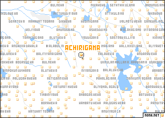 map of Achirigama