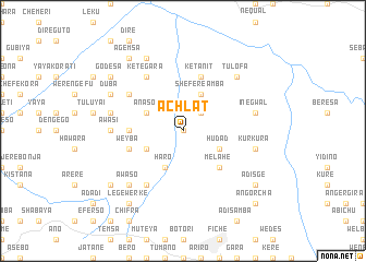 map of Āchʼlatʼ