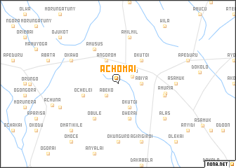 map of Achomai