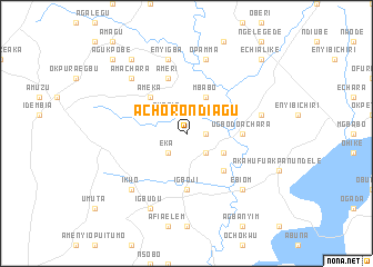 map of Achoro Ndiagu