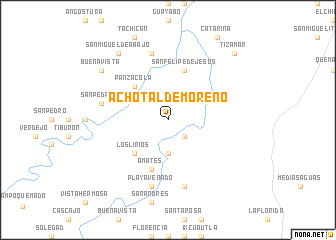 map of Achotal de Moreno