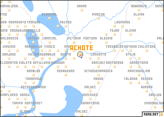 map of Achote
