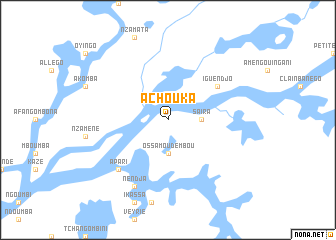 map of Achouka