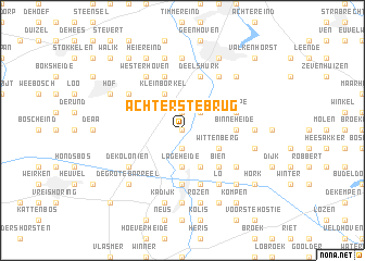 map of Achterste Brug