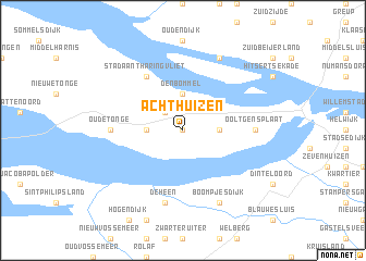 map of Achthuizen