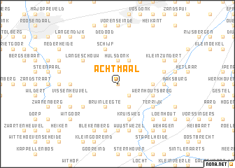 map of Achtmaal