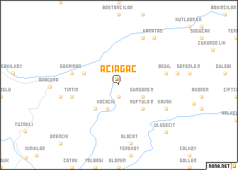 map of Acıağaç