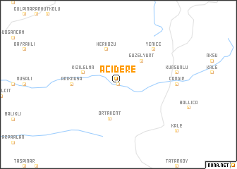 map of Acıdere