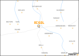 map of Acıgöl