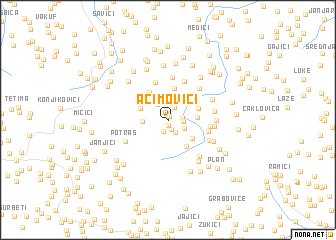 map of Aćimovići