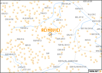 map of Aćimovići