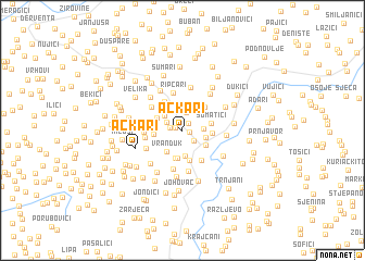 map of Ačkari